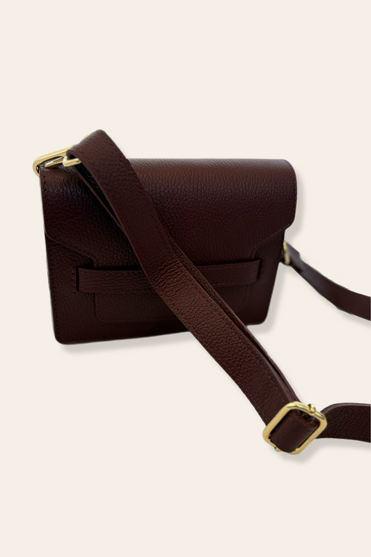 Luna City Bag – Burgundy Leather
