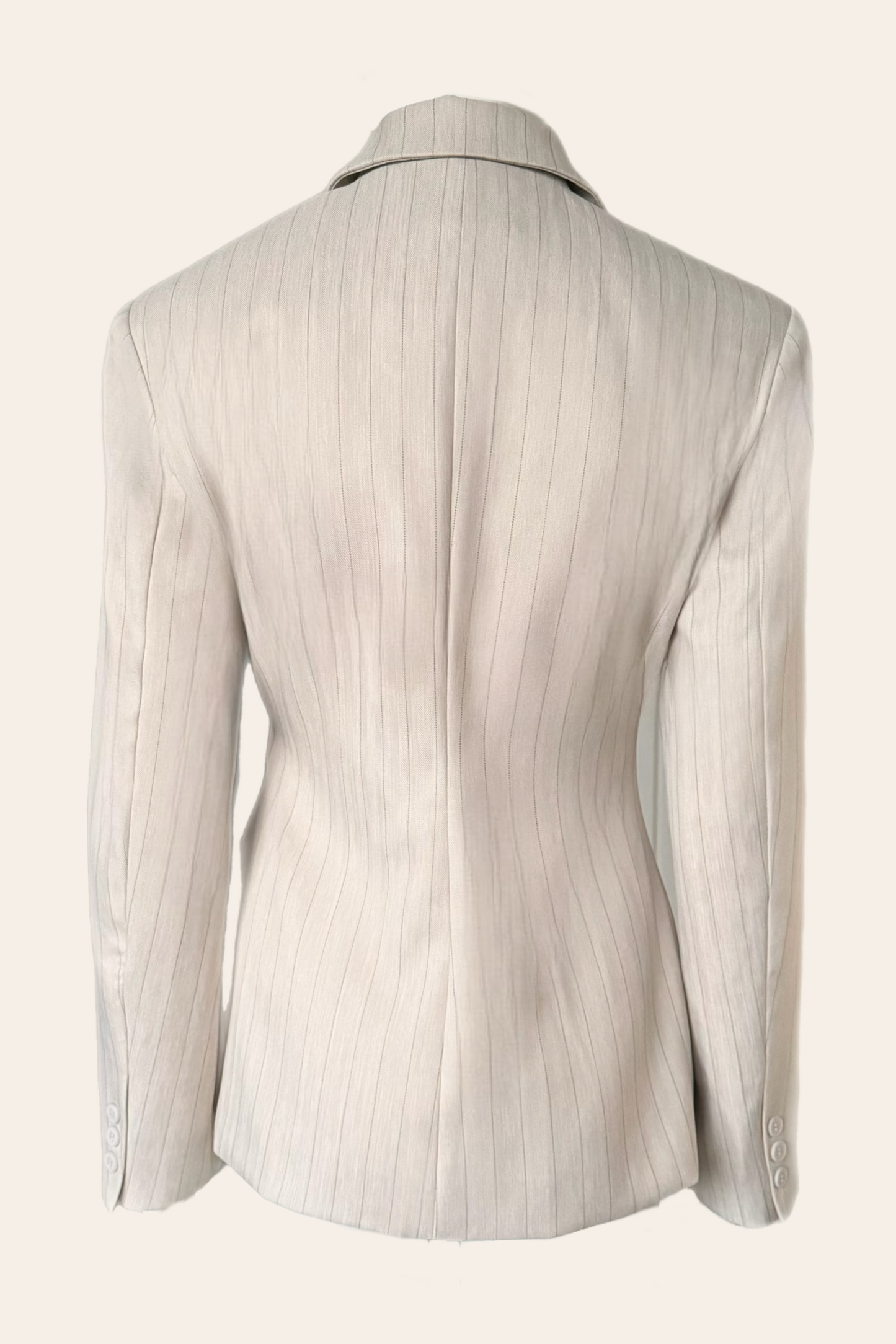 Atelier Krijtstreep Blazer – Beige