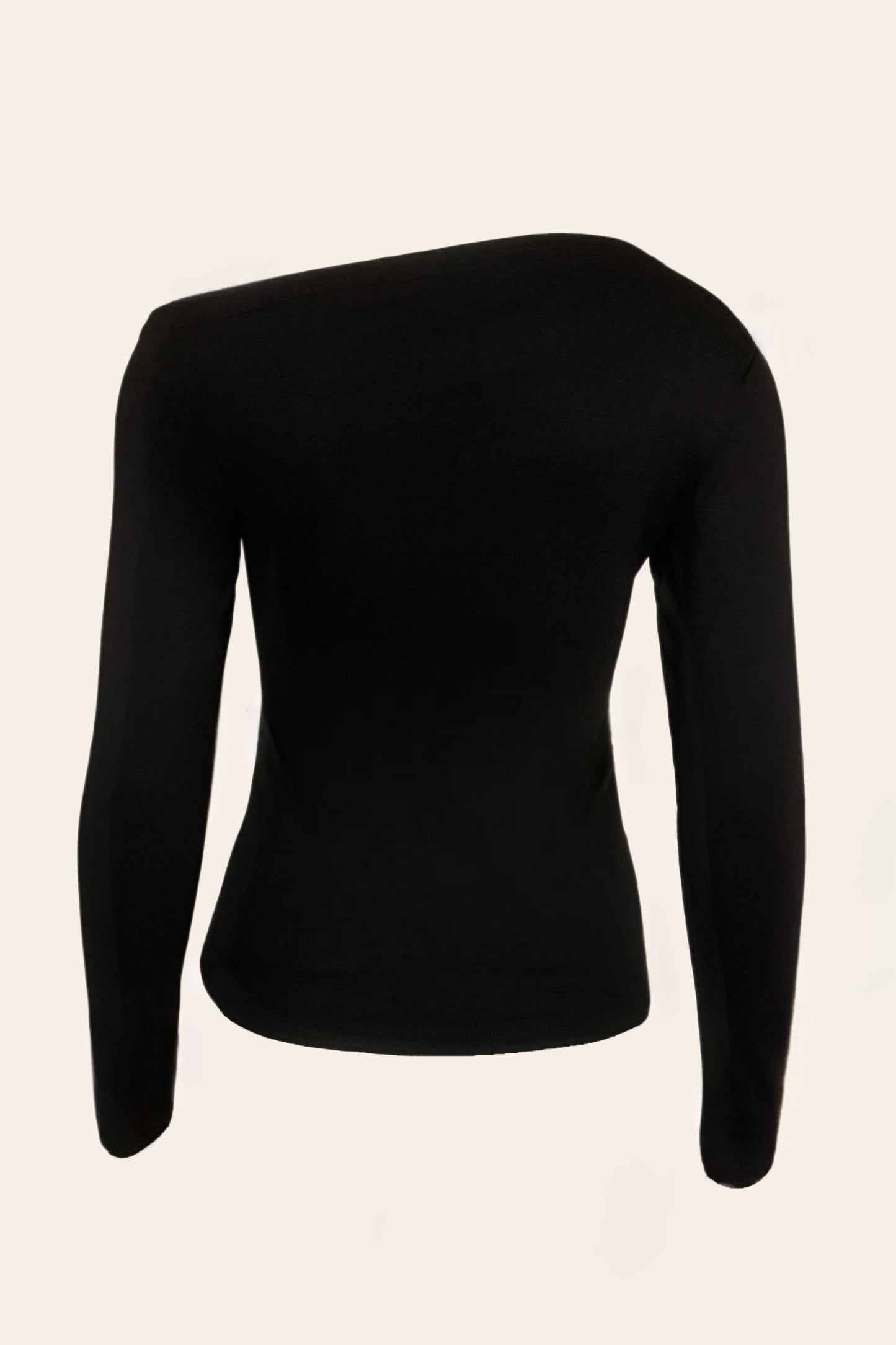 Essential One Shoulder Top – Black