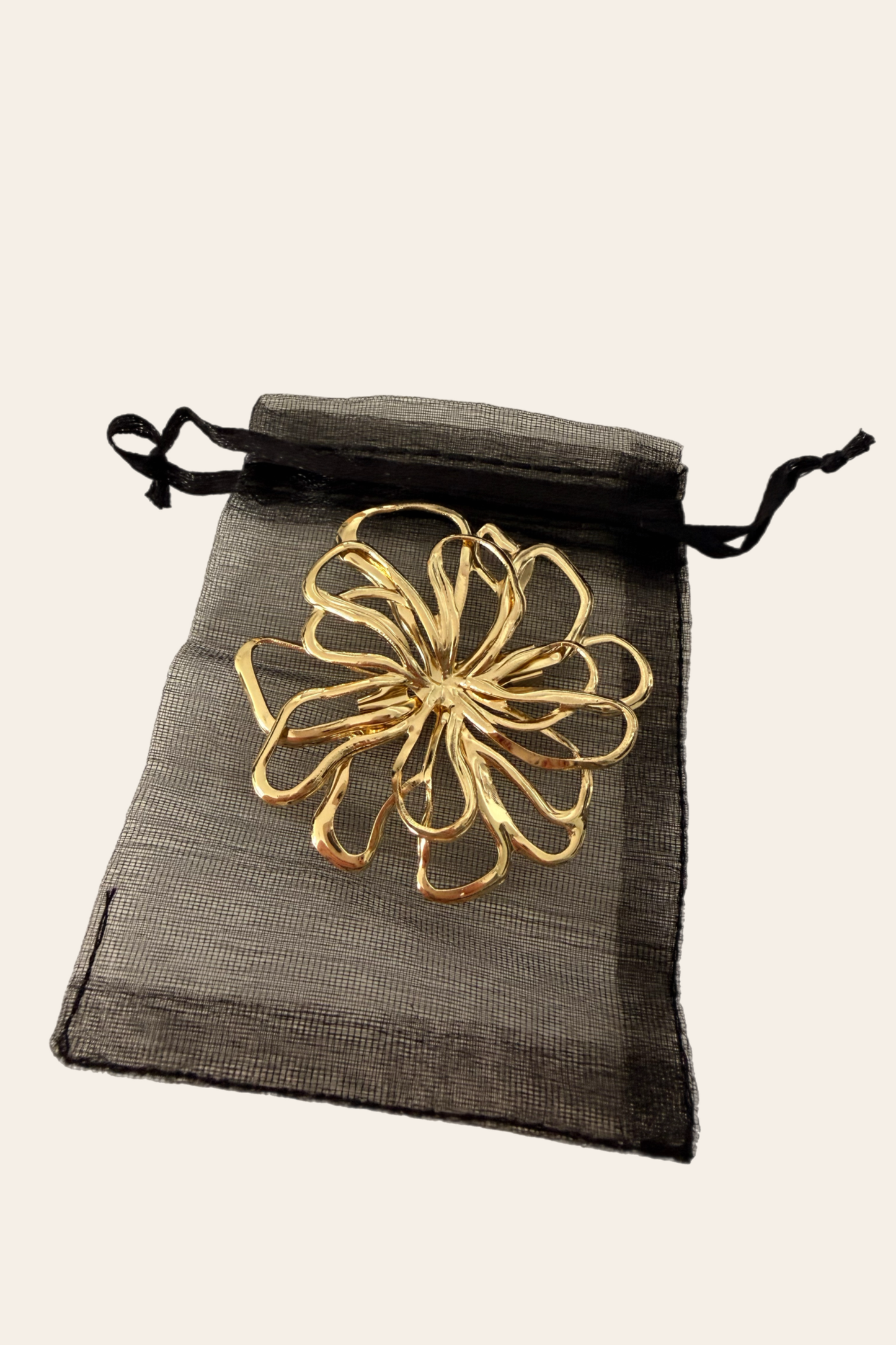 Golden Bloom Broche