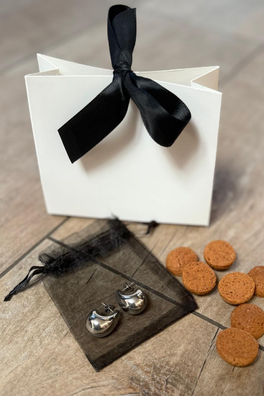 Liquid Drop Earring - Silver