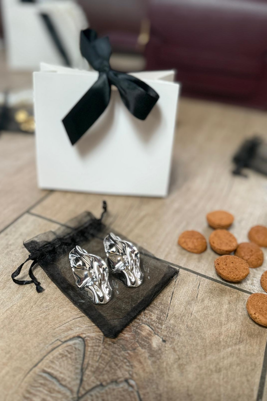 Melted Wave Earring - Silver