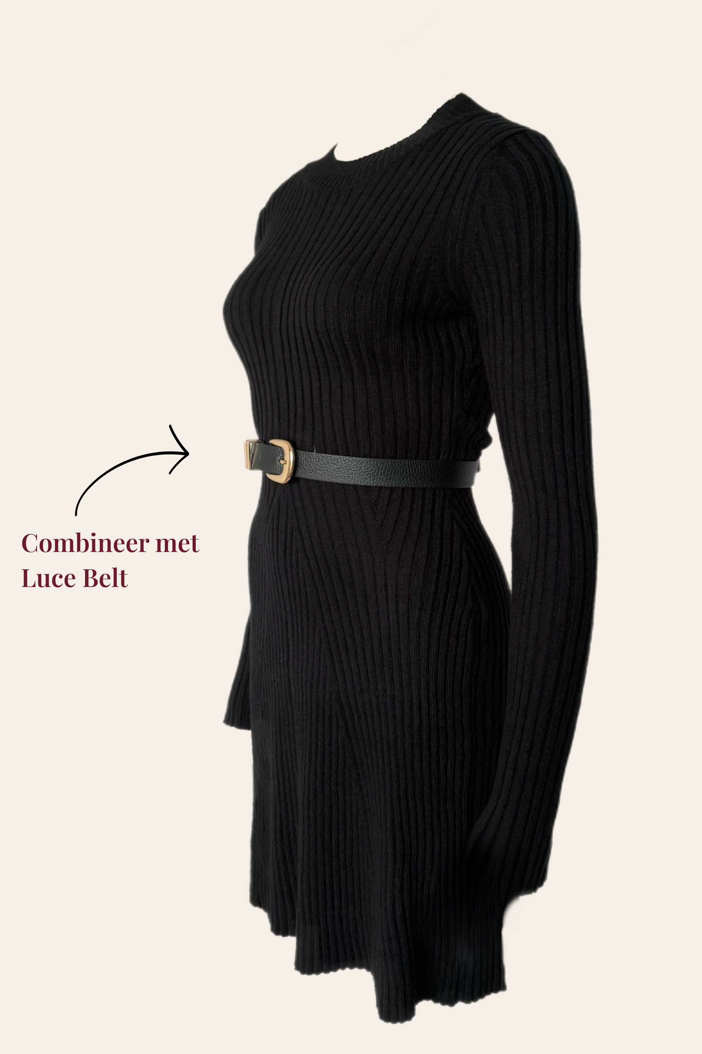 Serenity Knit Dress - Black