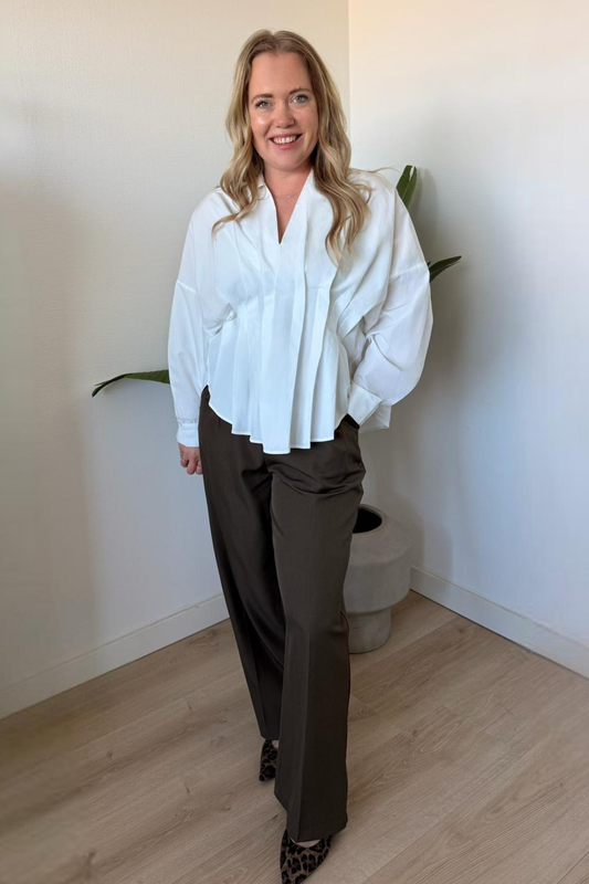 Veil Blouse – Oversized Blouse met Plooien
