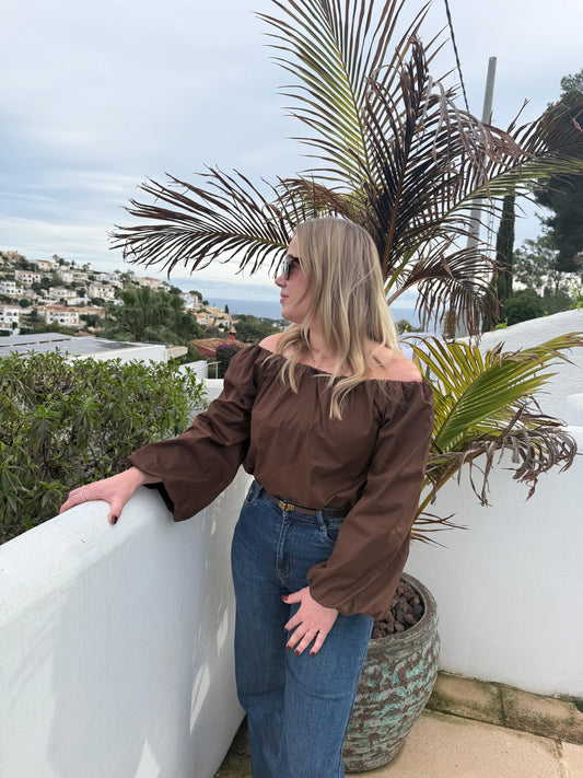 Allure Top – Brown