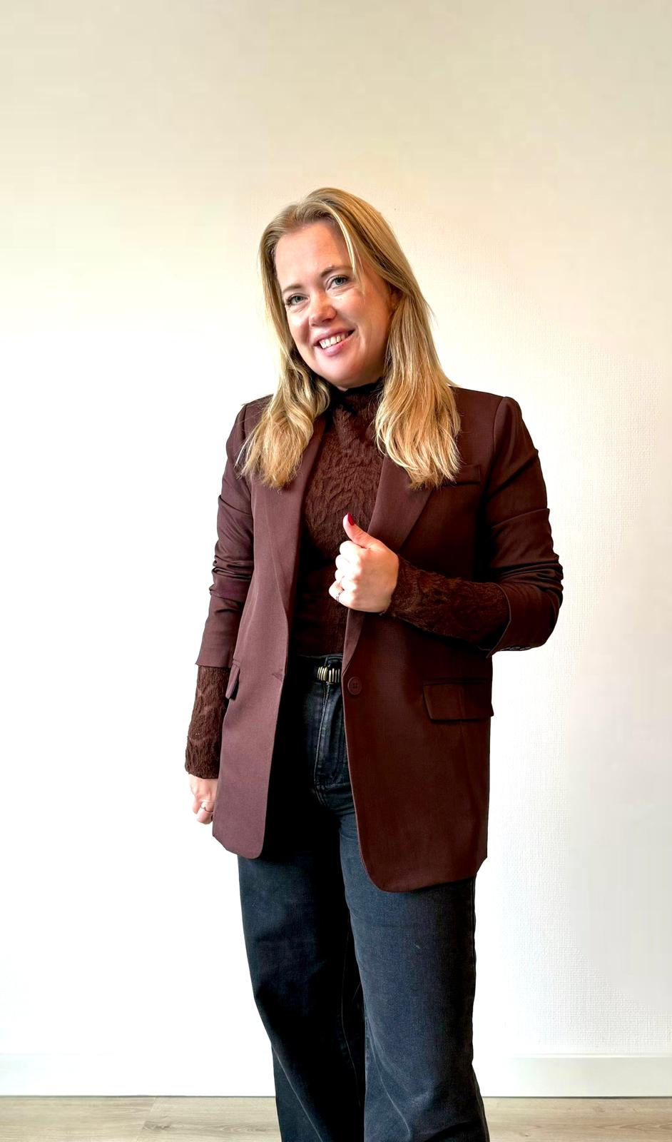 Noble Blazer Brown - Ambika Studio Semmy