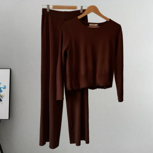 Sunday Ease Lounge Set – Brown