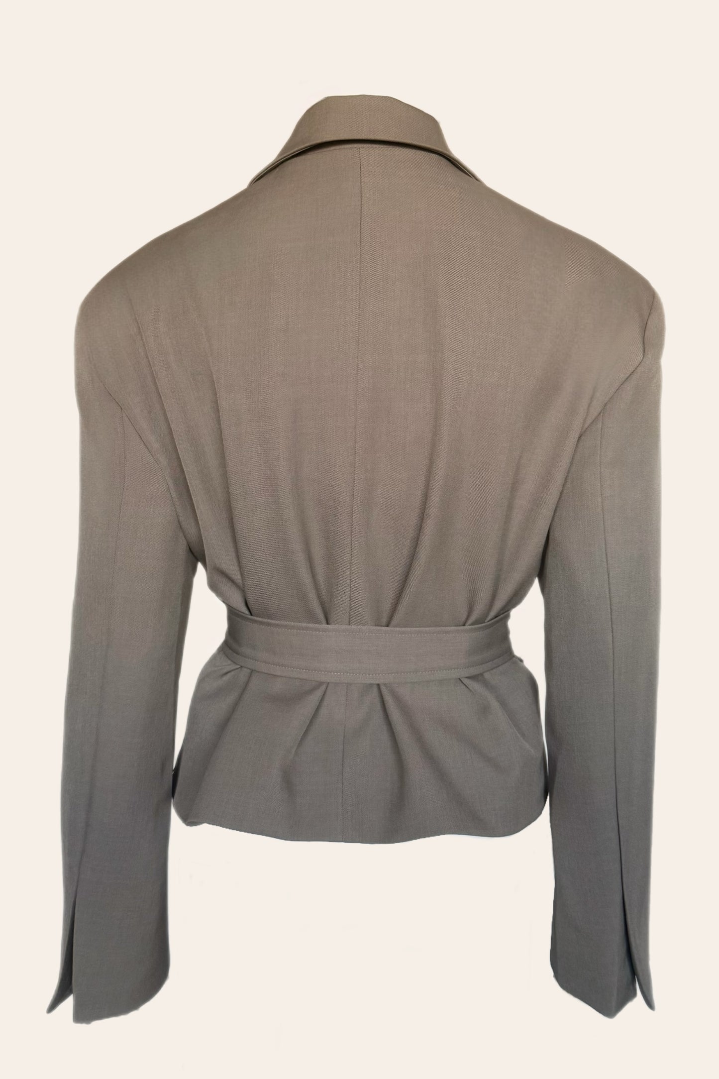 Muse Cropped Blazer – Olive