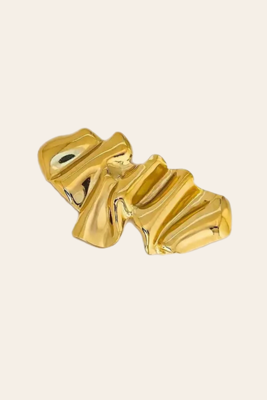 Golden Wave Broche
