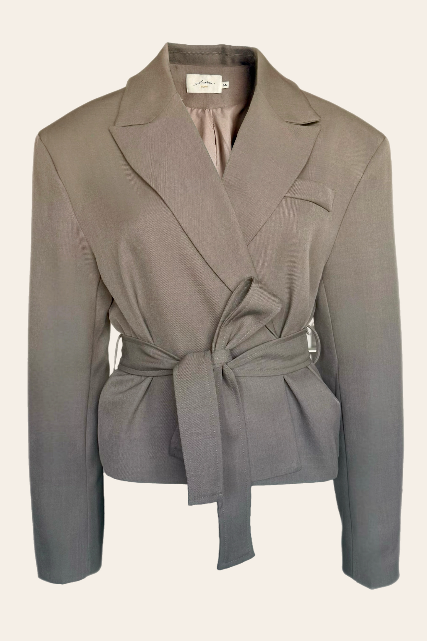 Muse Cropped Blazer – Olive