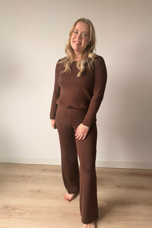 Sunday Ease Lounge Set – Brown