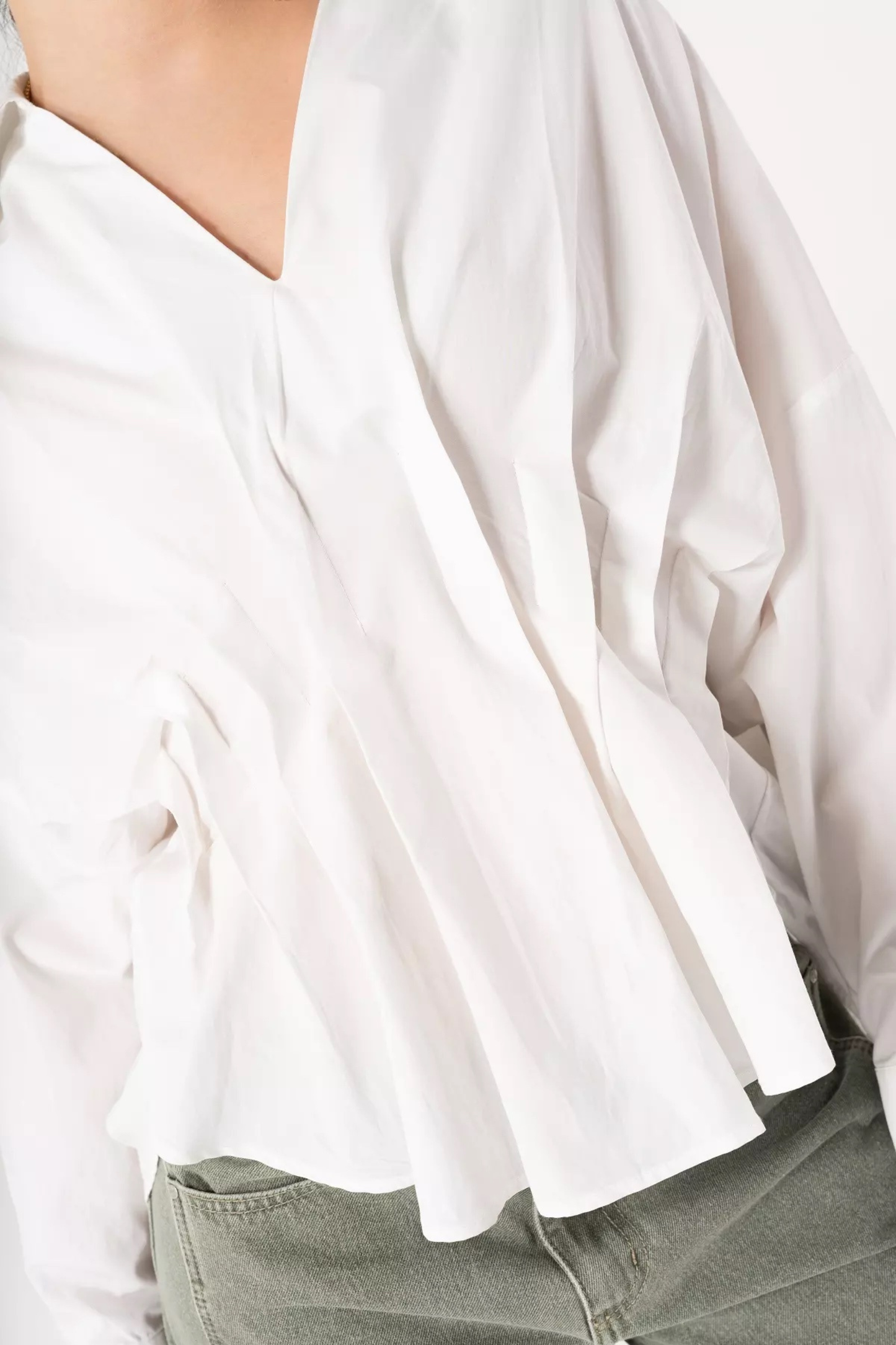 Veil Blouse – Oversized Blouse met Plooien