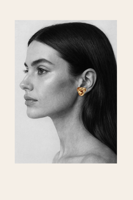 Golden Knot Earring