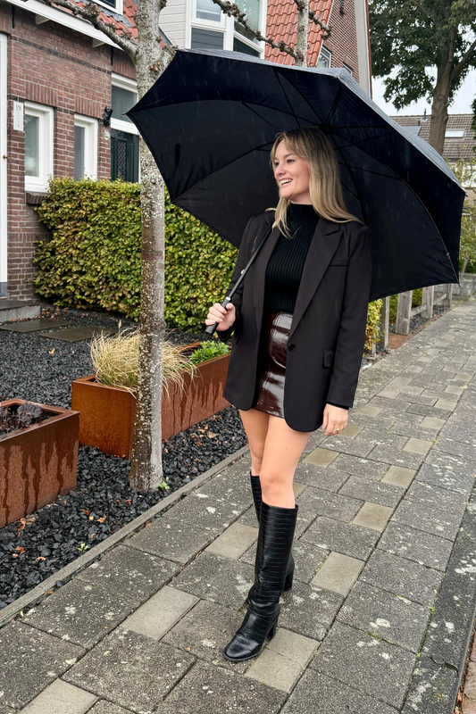 Grace Rib Top - Black