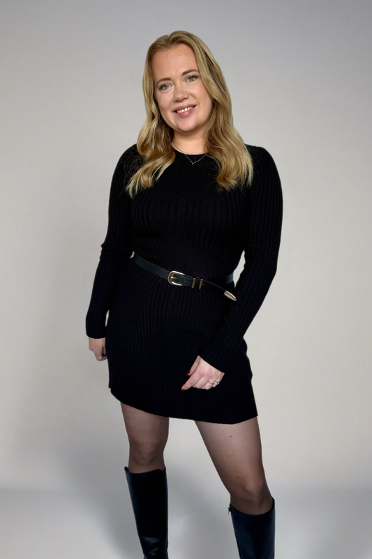 Serenity Knit Dress - Black
