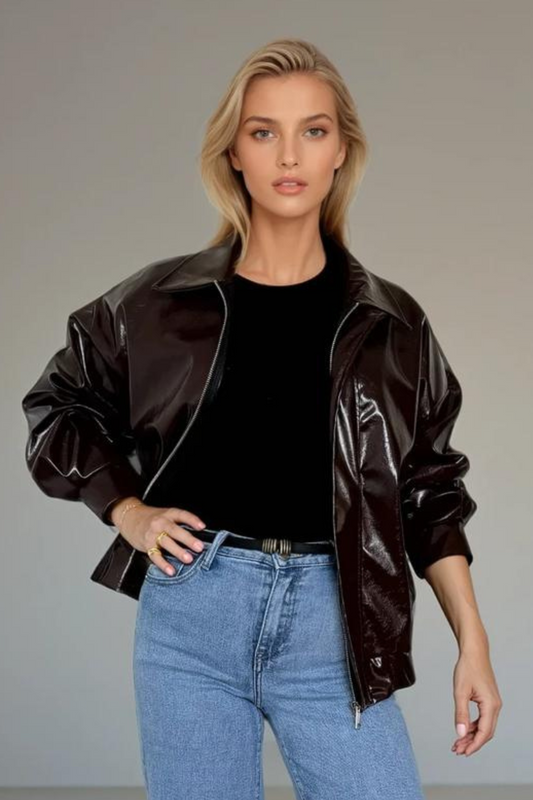 Lustre Jacket - Deep Brown