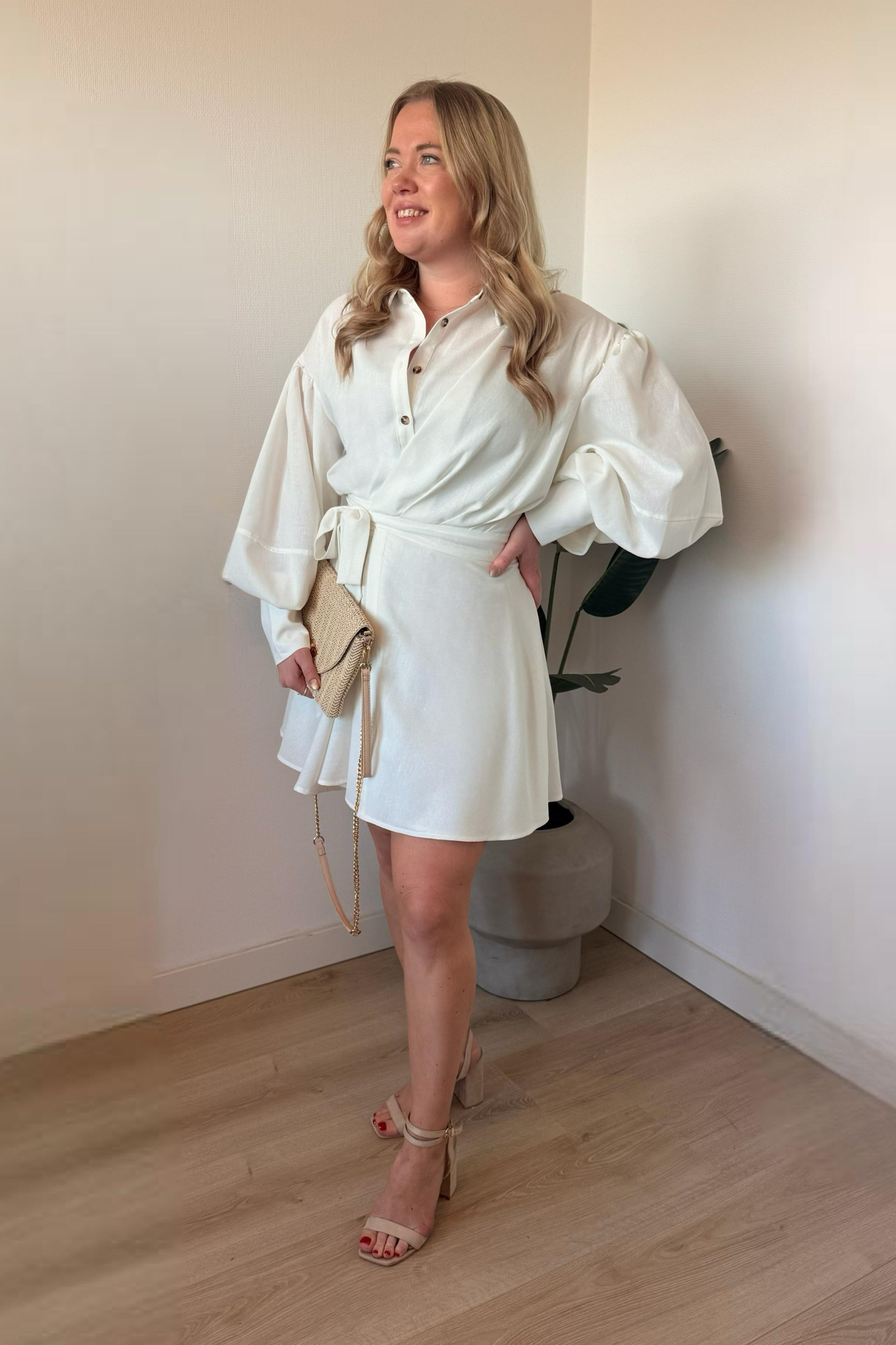 Sunday Muse Dress — Linen Wrap Dress