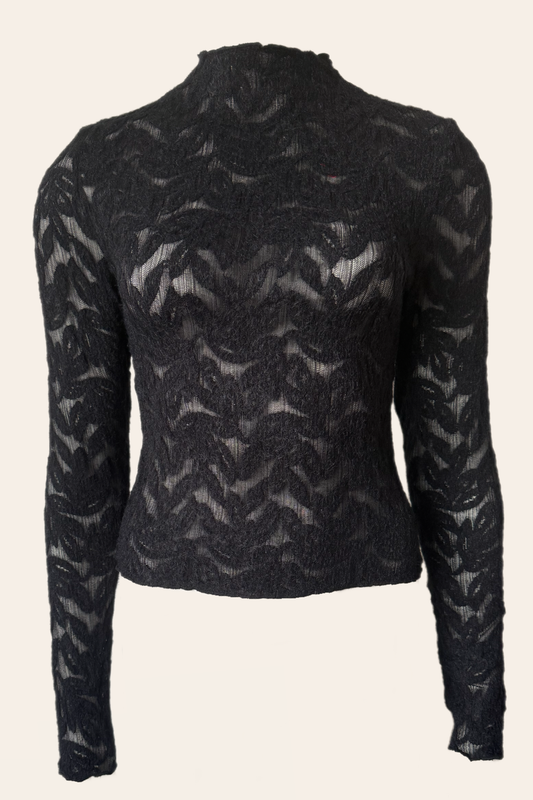 Velvet Leaf Top - Midnight