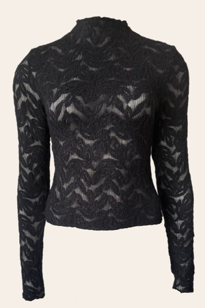 Velvet Leaf Top - Midnight