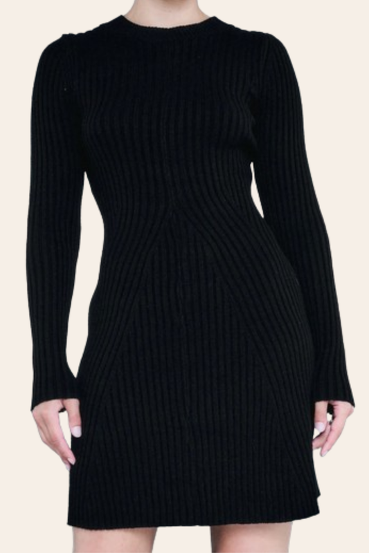 Serenity Knit Dress - Black
