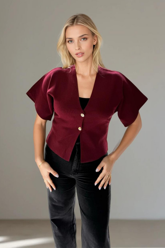 The Solé Top Burgundy