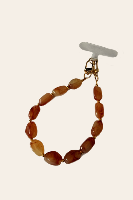 Marble Phone Cord – Amber