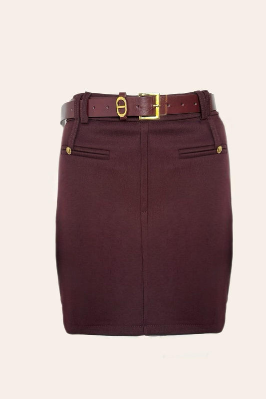 Vine Skirt Burgundy